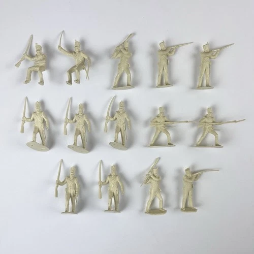 Marx Vtg Davy Crockett Alamo Cream Shako Hat Mexican Army Figures 1950s