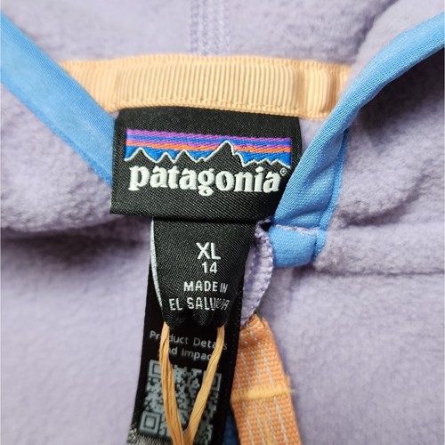 NWT Patagonia Kids Micro D Snap-T Full Zip Fleece Jacket: Foxglove Purple - Picture 2 of 7