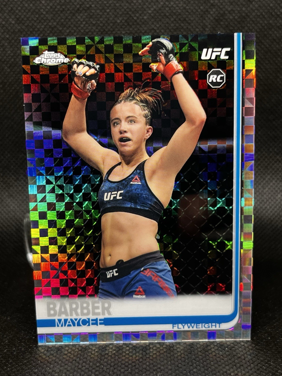 2019 Topps Chrome UFC - Maycee Barber #56 Refractor (RC)