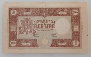 MILLE LIRE BARBETTI REPUBBLICA ITALIANA
