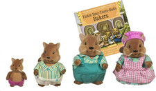 Li'L Woodzeez Bushytails Squirrel Family Set of 4 Collectible Posable Figures