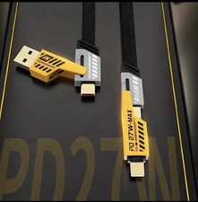 4in1 USB Type-C Cable 3ft Data Cord Super Fast Charging Cable For iPhone Samsung