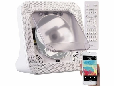 auvisio tragbarer CD-Player Radio Bluetooth USB AUX Timer Akku - Bild 1 von 4