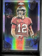 2025 Topps Chrome Football - Tom Brady - Silver Refractor Bucs Fortune 15