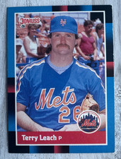 Terry Leach Donruss Baseball Card #603 1988 New York Mets MLB Trading Vtg 80s