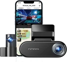 DDPAI 4K Dash Cam Front and Rear, 2160P+1080P Car Camera, GPS 5G black 