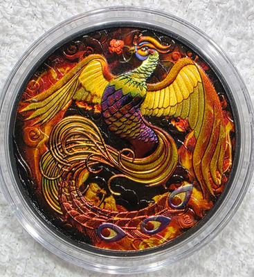 #ad #ad 2022 Australia Burning Black Platinum Phoenix w COA LE #43 100 RARE $180.00
