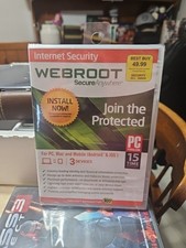 WEBROOT Secure Anywhere Internet Security, 3 Devices Antivirus Mobile PC Mac