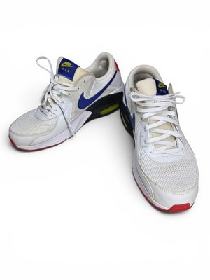 Nike Air Max Excee Men s Low Top Mesh Lace-Up Sneakers White/Blue/Red CD4165-101