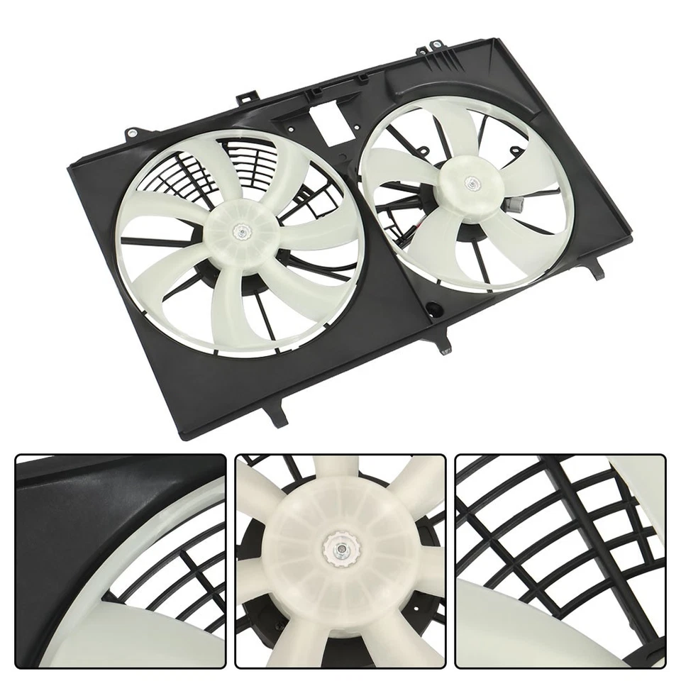Conjunto de ventilador de refrigeración del radiador 167110V090 167110P150 para Toyota Sienna 2011-2017 Foto 4 de 4