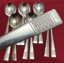12 Pc Set CAVALCADE Silverplated ROUND SOUP / GUMBO SPOONS National Silver Co