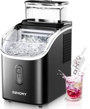 Countertop Ice Cube Maker Machine 15KG/24H, 16 Ice Cubes in 13 Min,