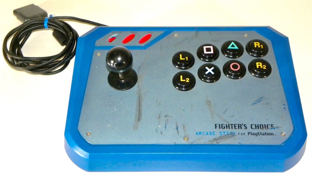 Vintage 1998 PlayStation FIGHTER'S CHOICE ARCADE STICK Controller