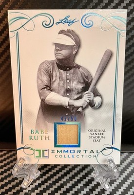 2017 Babe Ruth Leaf Immortal Collection Yankee Stadium Seat /50 #YS-22 MLB ⚾️🔥