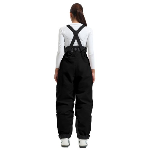 Baberos de esquí para mujer pantalones de snowboard monos de nieve impermeables a prueba de viento aislados... - Imagen 3 de 6