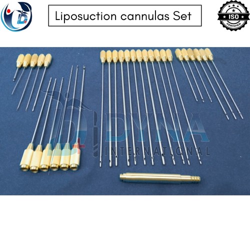 Liposuction Cannulas Set of 30 PCs Plastic Surgery Instruments - Premium Quality - Picture 14 of 15