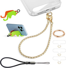 Phone Wrist Strap Metal Phone Chain Lanyard Hand Wristlet Detachable Phones Char
