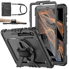 Case for Samsung Galaxy Tab S8 Plus 2022 12.4-inch Tablet, Kickstand, S Pen Hold