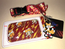 Tails Lanyard w PVC Charm Sonic The Hedgehog 3 Sega Merch badge holder