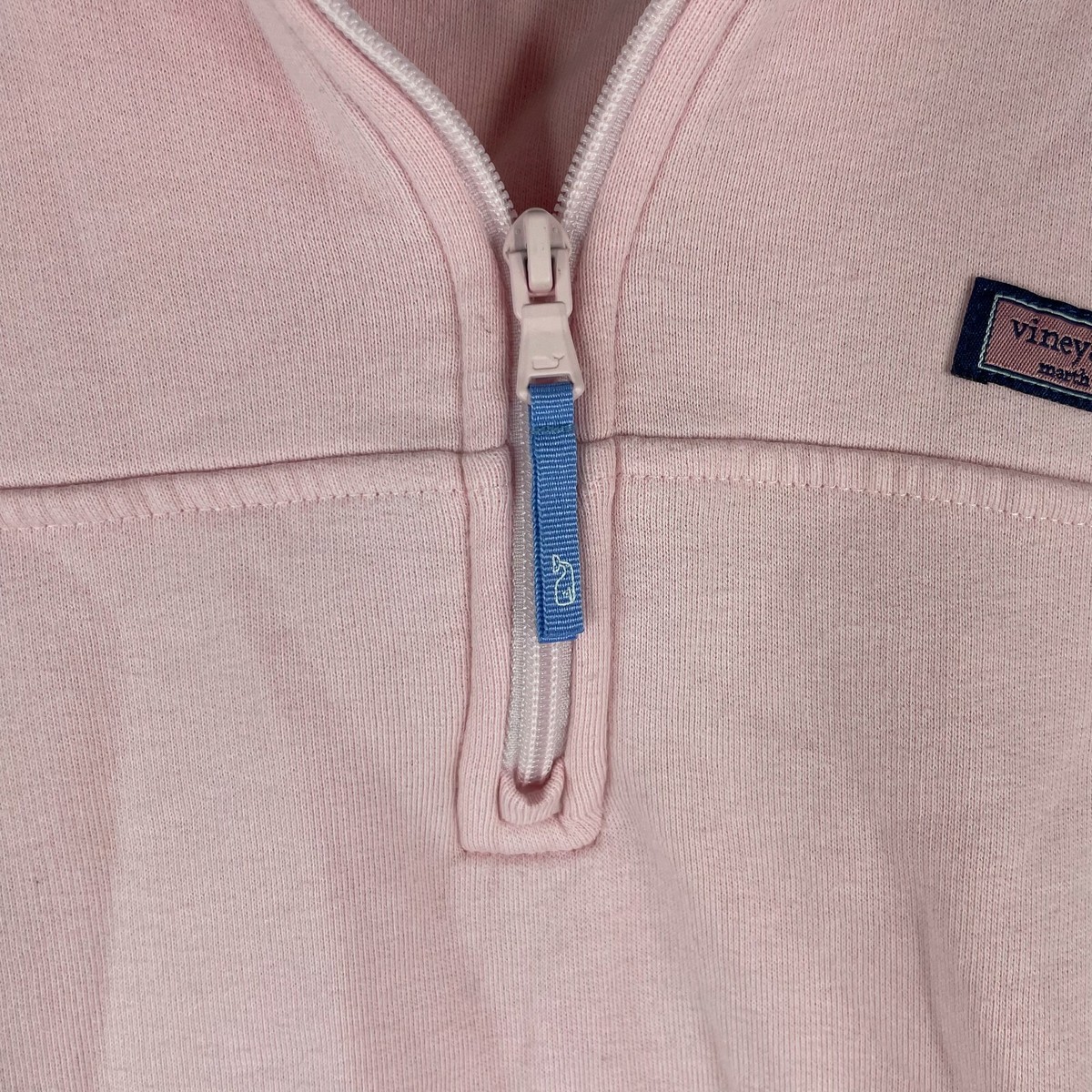 Vineyard Vines Womens Sweater XS 1/4 Zip Pink Collared Neck