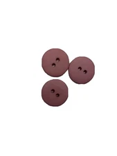 25  PC. PKG NEW 3/4 INCH MAUVE DULL/MATTE FINISH BUTTONS