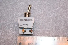 NTE 54-367 APEM Toggle Switch, DPST, ON-OFF, Spade/Screw/Solder Terminal 15 Amp