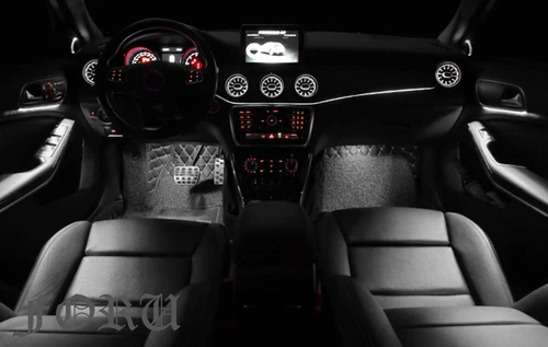 12-Color LED Door Interior Trim Ambient Light For Benz A/CLA/GLA W176 W117 X156 - Picture 5 of 15