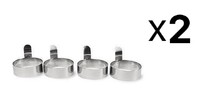 Rsvp Egg/pancake Rings Set Of 4 Stainless Steel Biscuit Cutters (2-pack) on sale Rsvp Egg/pancake Rings Set Of 4 Stainless Steel Biscuit Cutters (2-pack) on sale