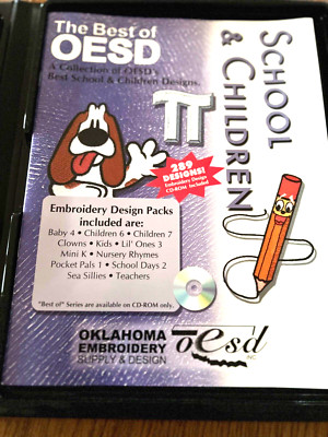 Vintage OESD Embroidery School & Children 289 Design Packs New Never Used!