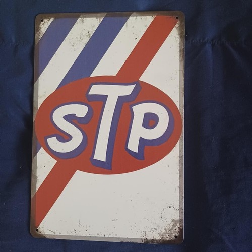 Plaque Métal Vintage STP – Station Service – Déco Garage – Neuve