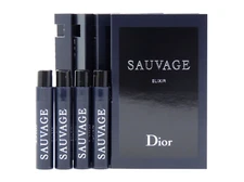 DIOR SAUVAGE ELIXIR 1.0ml .03fl oz x 4 COLOGNE SPRAY SAMPLE VIALS