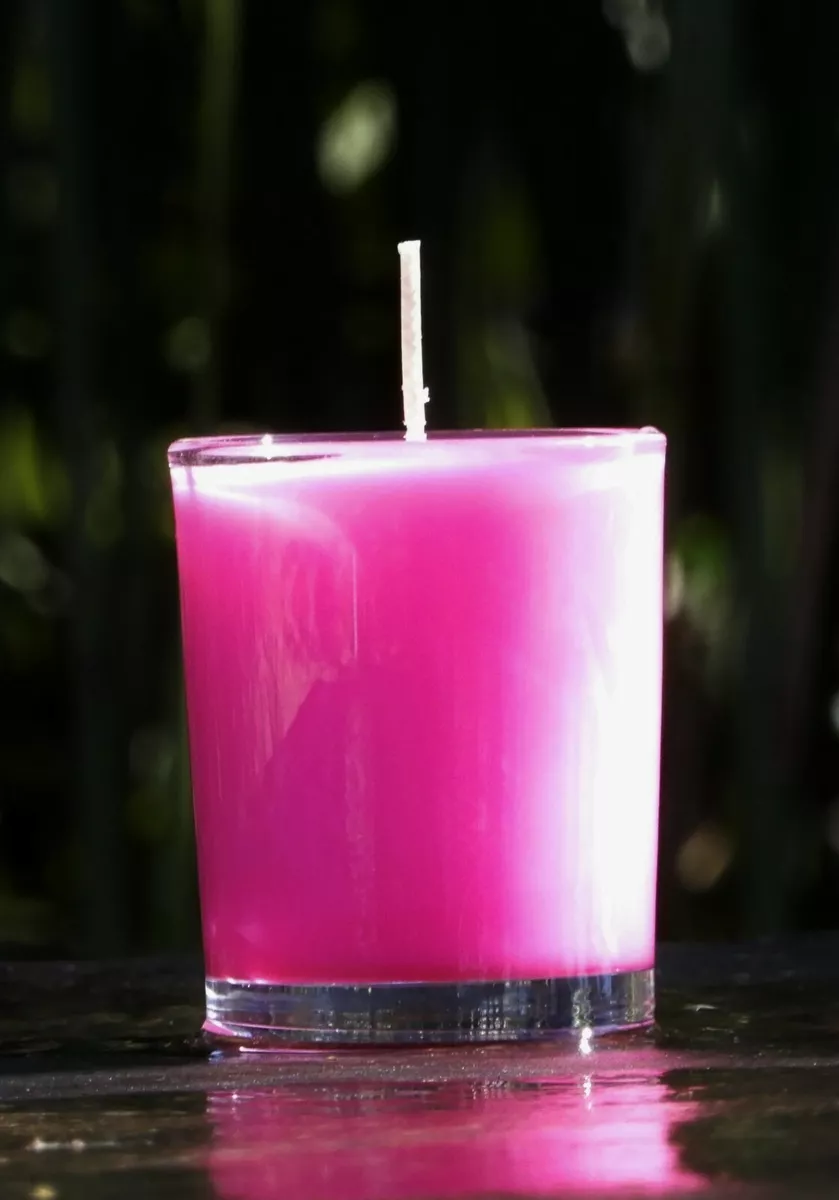 40hr BUBBLEGUM Triple Scented ECO SOY Votive Jar Candle Childrens
