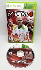 2K Sports Topspin 4 Microsoft Xbox 360-NO MANUAL-Tested-VG