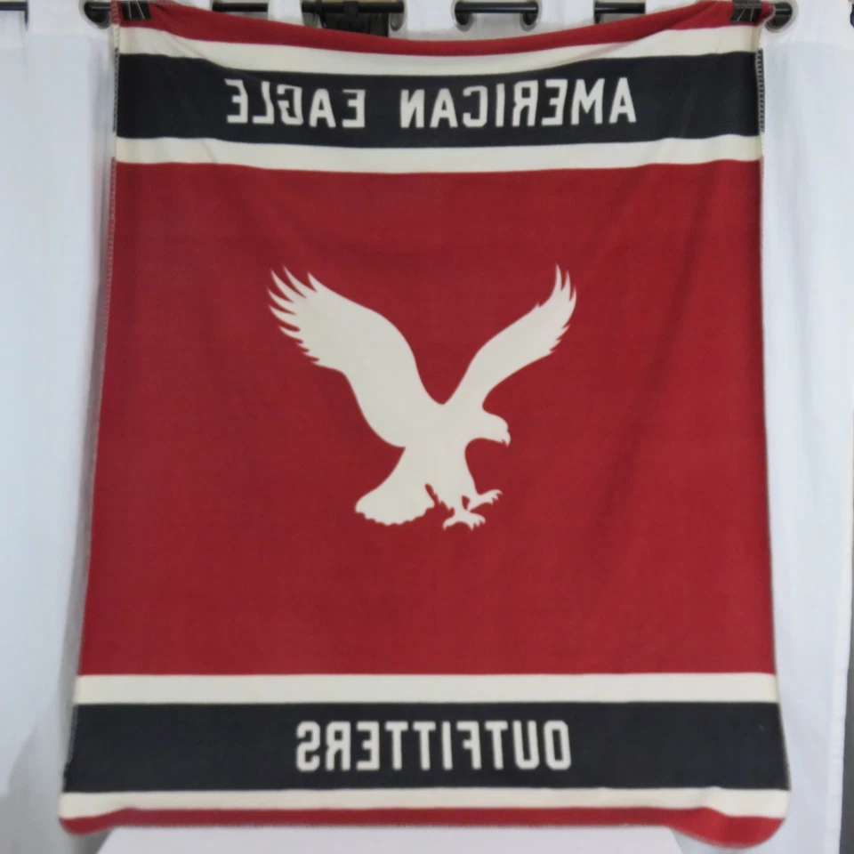 Vintage Limited Edition AEO American Eagle Fleece Blanket Throw Soft 60 X 50 - Image 4 of 4