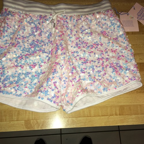 sequin shorts girls sz XL 14/16 pink 