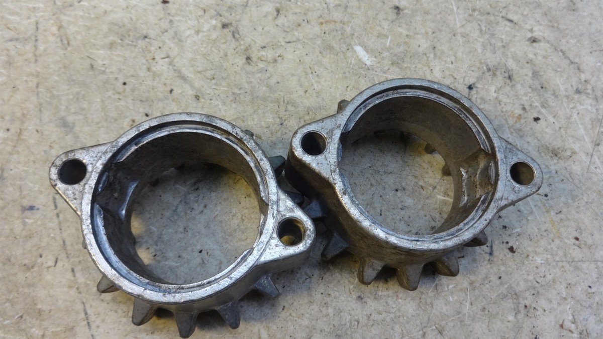 1979 Honda CB400 T Twin H1261. exhaust header clamps flanges | eBay