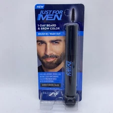 JUST FOR MEN 1-Day BEARD & BROW COLOR for Beard & Eyebrows DARKEST BROWN / BLACK