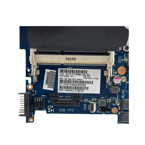6050A2548201 For HP ENVY 15-J Notebook Motherboard 720568-501 720568-001 HM77 - Afbeelding 3 van 7