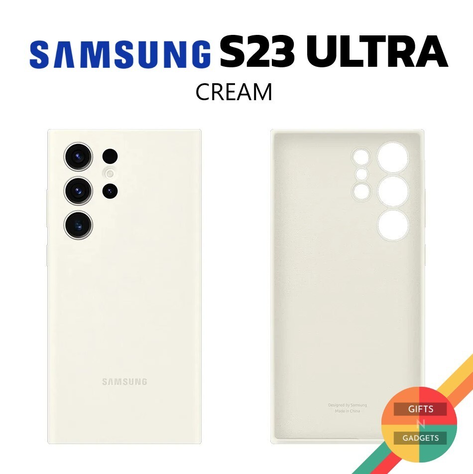 Samsung Galaxy S23 Ultra Official Silicone Case in Cream-image