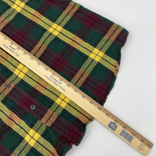 LL Bean Shirt Men's XL Button Front Flannel Cotton Long Sleeve Traditional Fit - Picture 6 of 11