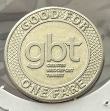Greater Bridgeport Transit Token Bridgeport Connecticut Greater Bridgeport Transit Token Bridgeport Connecticut