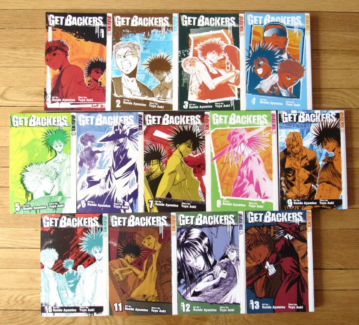 Getbackers Manga Lot 11 Volumes 1 to 11 Rando Ayamine Yuya Aoki English PB  OT