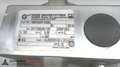 NORD DRIVESYSTEMS SK1SMI40AF-N56C,  HL MOTOR, NEW* #300660