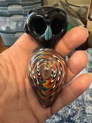 Pipe Double Bowl Glass Pipe Double Bowl Owl Fire Spin Wig Wag