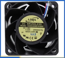 ADDA AS06048MB385BB0 48V 0.30A 6038 6CM 4-Wire Server Chassis Cooling Fan