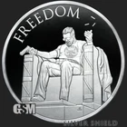 2023 1OZ Freedom Father Proof Silver Shield Round "IN-HAND" Collector Round SSG