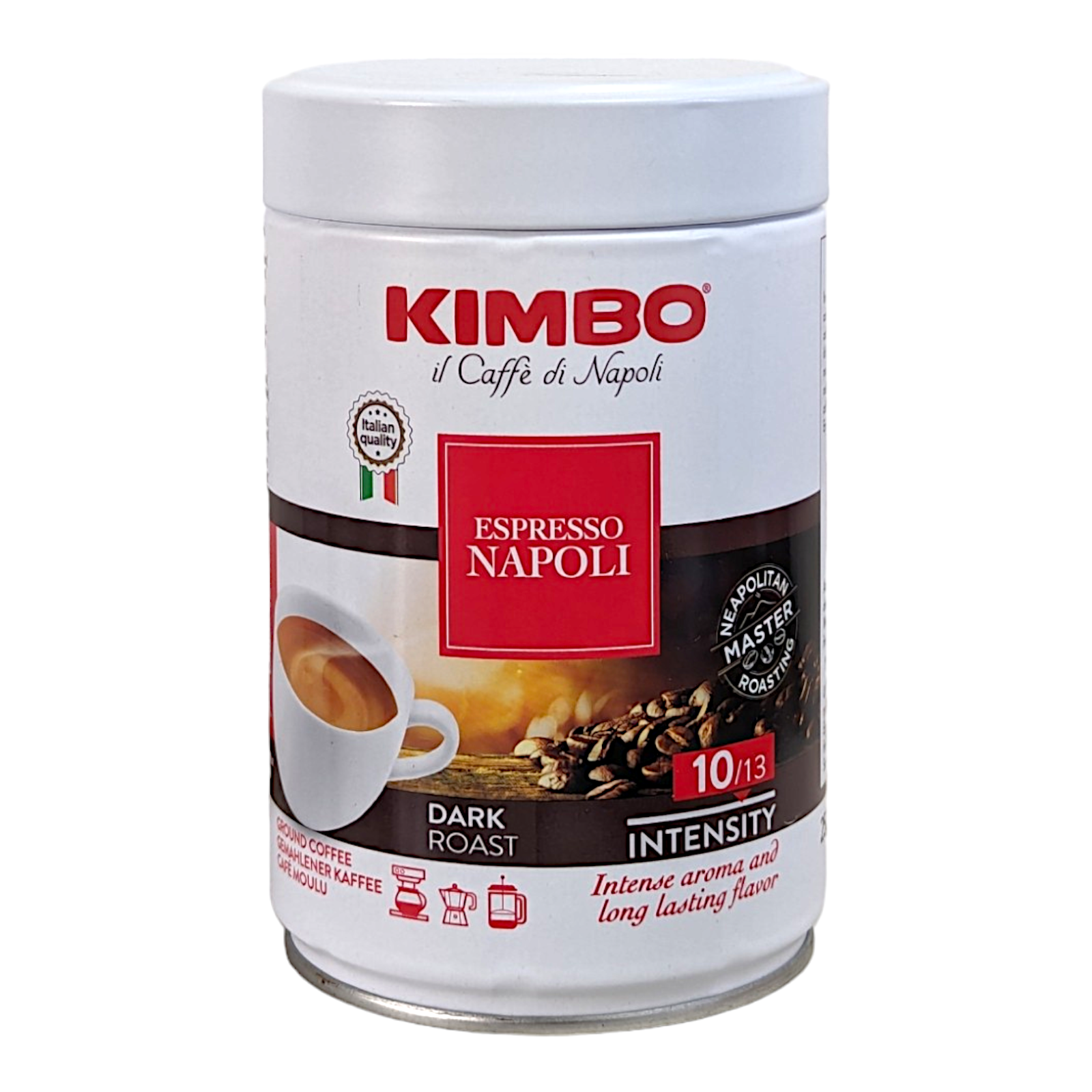 Kimbo Ground Coffee Napoli/Napoletano 250g Tin