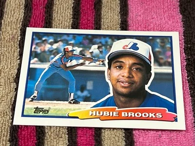 1988 TOPPS BIG #81 HUBIE BROOKS EXPOS NMMT SUPERSTARS CARD ! - Photo 1/2