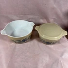 Vintage Pyrex Homestead Casserole Set 475-B And 414-B With Lid W5
