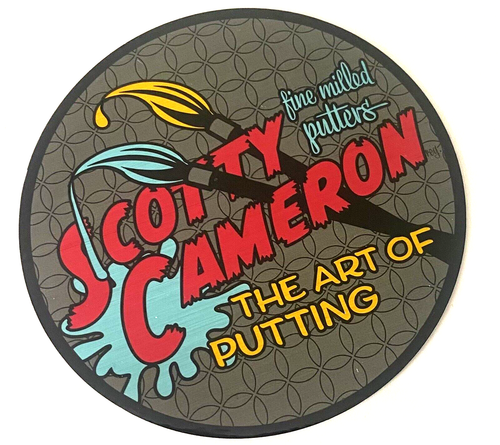 Scotty Cameron RARE 🎨 Geo Lux Art Of Putting PAINT BRUSH 3" Myler Sticker GOLF